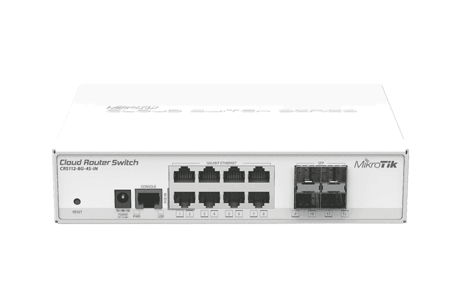 Коммутатор MikroTik CRS112-8G-4S-IN
